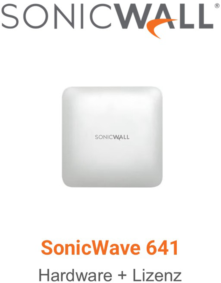 SonicWall SonicWave 641 Wireless Access Point 8-Pack + Secure Wireless Network Management and Support 3 Years