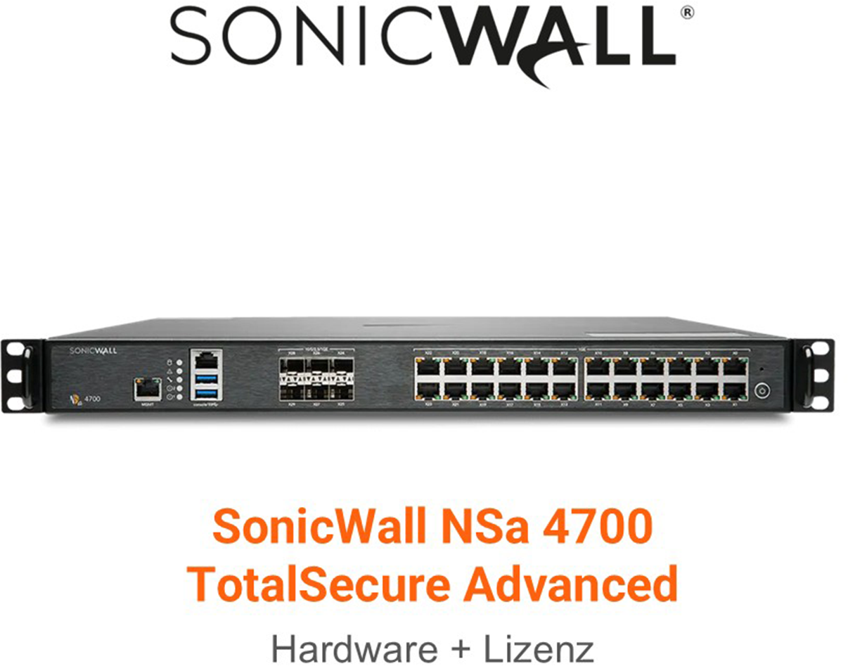 SonicWall NSA 4700 TotalSecure Advanced Edition inkl. NSA 4700 Appliance