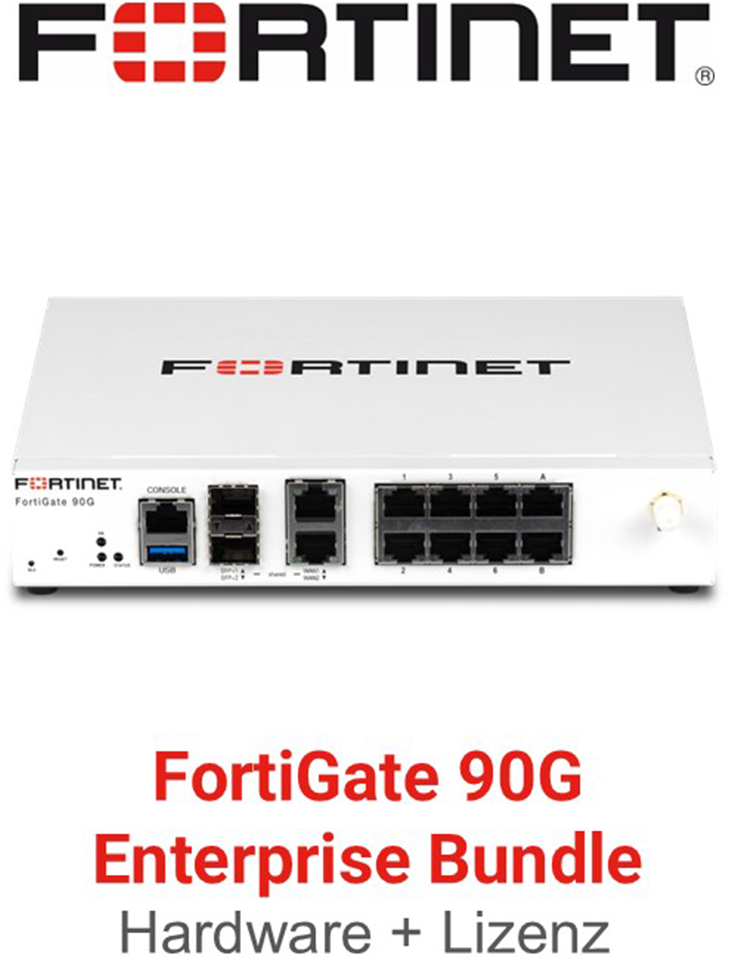 Fortinet FortiGate-90G - Enterprise Bundle (Hardware + Lizenz)
